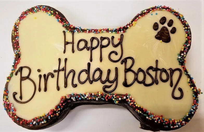 Happy birthday dog bone cheap cake